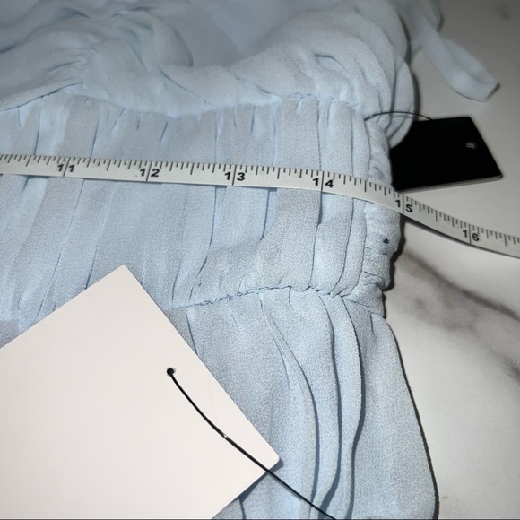 Lulus Blue pleated MIDI Dress - Picture 3 of 6